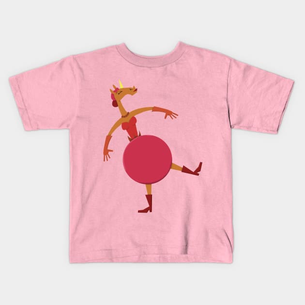 Pomegranate Unicorn Kids T-Shirt by Thatssounicorny